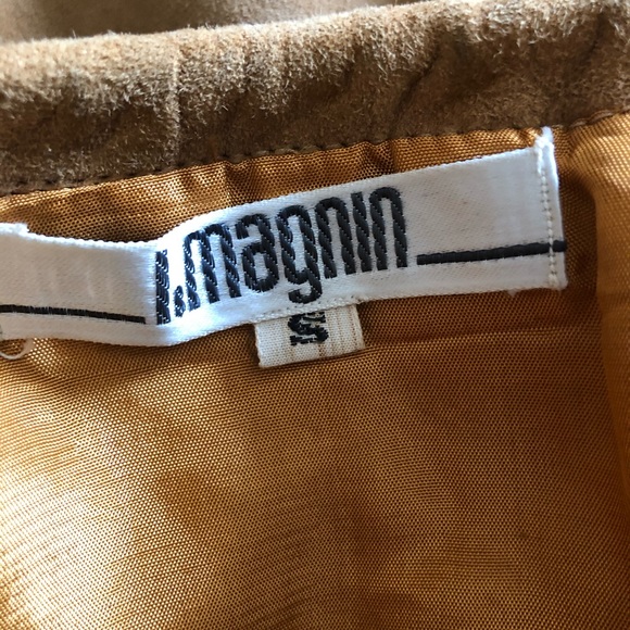 Vintage 1980s I. Magnin Sheepskin Suede Blouse - Picture 7 of 7